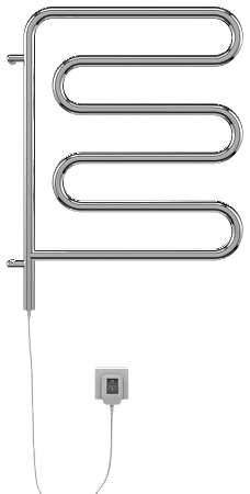 Электро 25 Ш-обр 450х570 поворотный Полотенцесушитель  TERMINUS Нижневартовск - фото 2