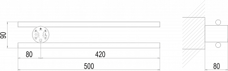 Полка Электро П2 КРУГ 500х90 NEW Нижневартовск - фото 3