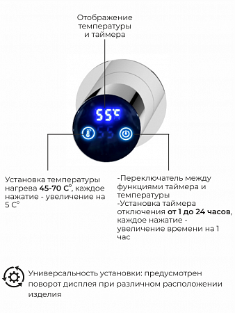 Рондо П2 350х760 электро Полотенцесушитель TERMINUS Нержавеющая сталь Нижневартовск - фото 5